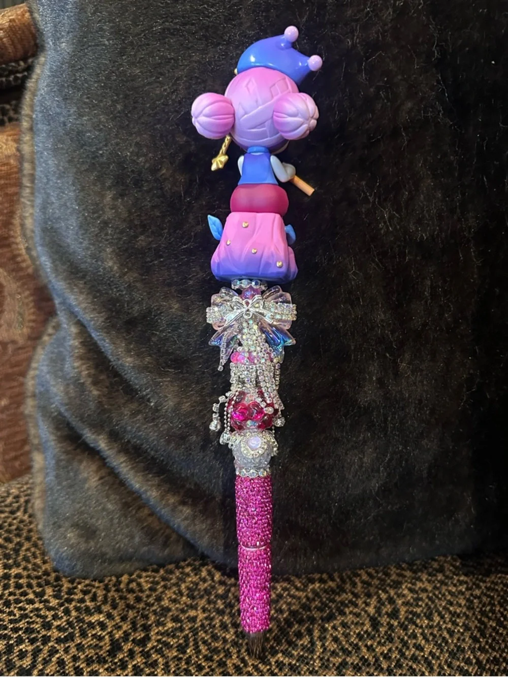 Gorgeous Hand Crafted Pen with an Authentic  Laura the Piper as the Focal